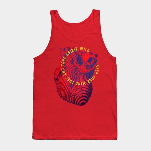 Mind Free and wild spirit Tank Top by Jack & Jack